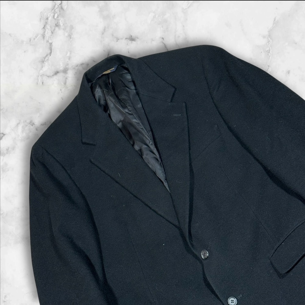 Brooks Brothers Mens 42R Black 100% Camelhair Blazer Suit Jacket Sport Coat